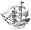 Precision Model Kit for Adults 3D Metal Black Pearl Sailing Ship Stainless Steel 3D Assembly Kit Hobby Craft M&em Puzzle &