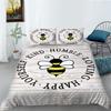 2/3pcs Bedding Set Breathable Comforter Duvet Cover Set 3D Bee Unique Design Microfiber Comfortable Bed Suit