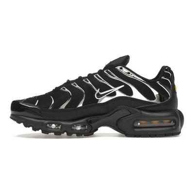 Air Max Plus SE черные хром серебристые женские кроссовки металлик-серебристый лазер-малиновый Off-Noir HJ9743-001