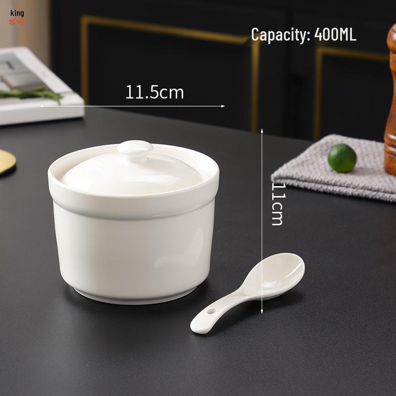 Jingzhou Ceramic Stew Pot with Lid