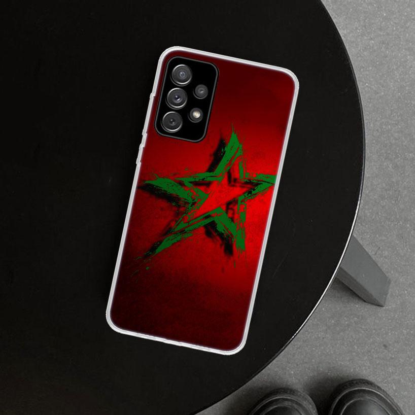 Morocco Flag Coat Of Arms Symbol Phone Case for Samsung Galaxy A17 A16 A26 A36 A56 A57 A37 A15 A25 A35 A55 A14 A24 A34 A54 A13 A