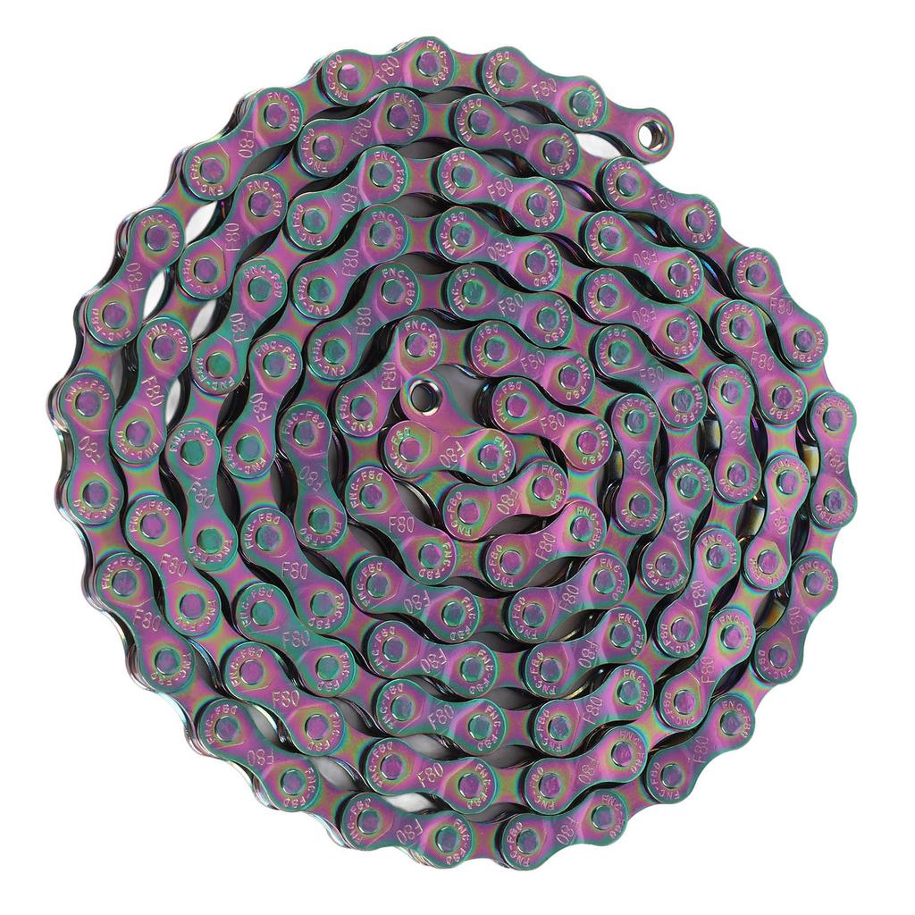 Bike Chain Rust Proof Sensitive Colorful Electroplating 6 7 8 Speed Chain for Road Mountain Bikes