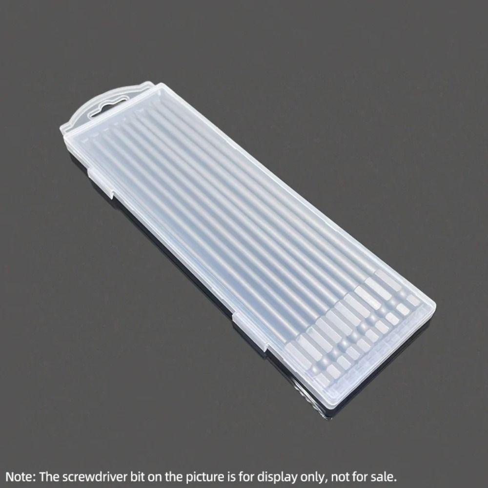 1Pcs 10 Grid Case Tool Parts Storage Case Plastic Hardware Tool Box  for Twist Drill Tap Accessories