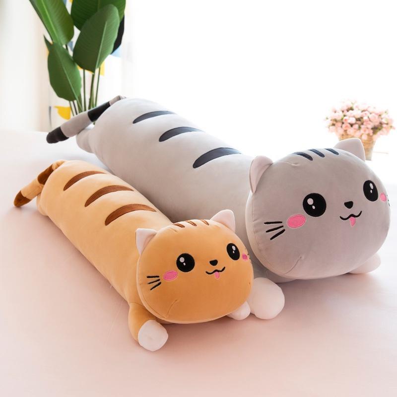 Длинный кот плюшевая игрушка подушка подарок на день рождения для детей домашний декор