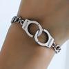 Bohemian Style Coppery Handcuff Bracelet, Adjustable Chain Link Casual Accessory, Daily Wear, Special Gift for Women