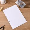 A4 A5 A6 White Release Paper Sticker Organizer Reusable Loose Leaf Storage Book 40 Sheets 6 Holes Stickers Collecting Album