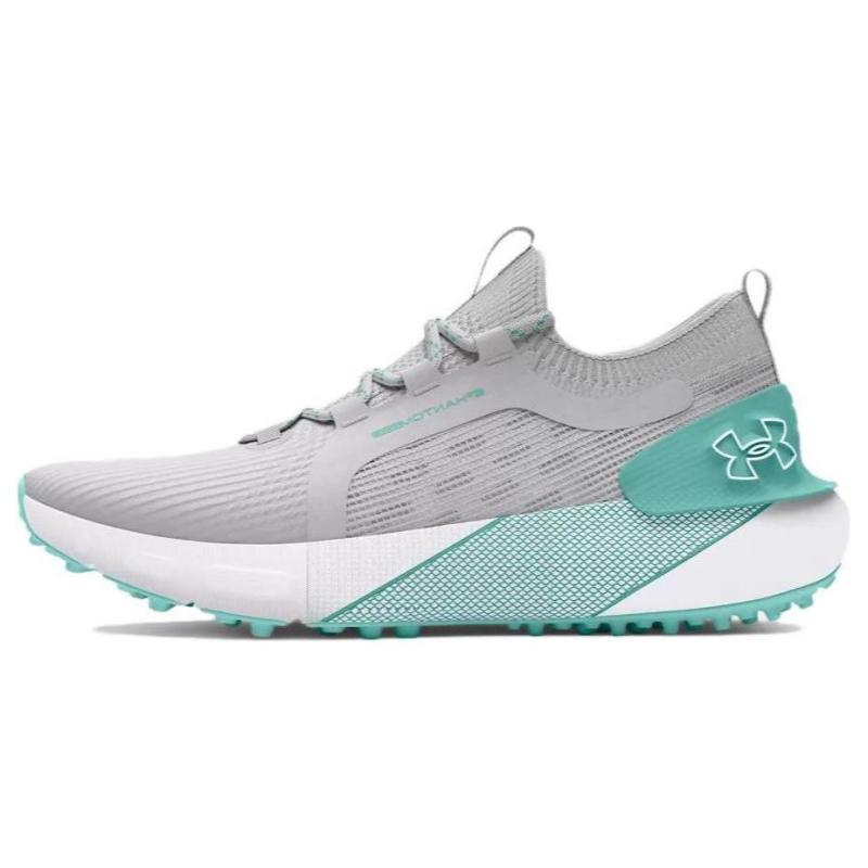 Under Armour Phantom Golf Износостойкие Низкие Гольф Кроссовки Женские Серые Зеленые Кроссовки 3027090-101