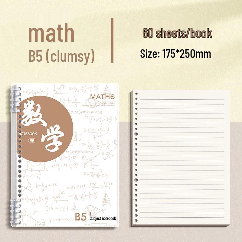 Утолщенный набор тетрадей на кольцах формата B5 для средней и старшей школы - Покрывает 9 предметов