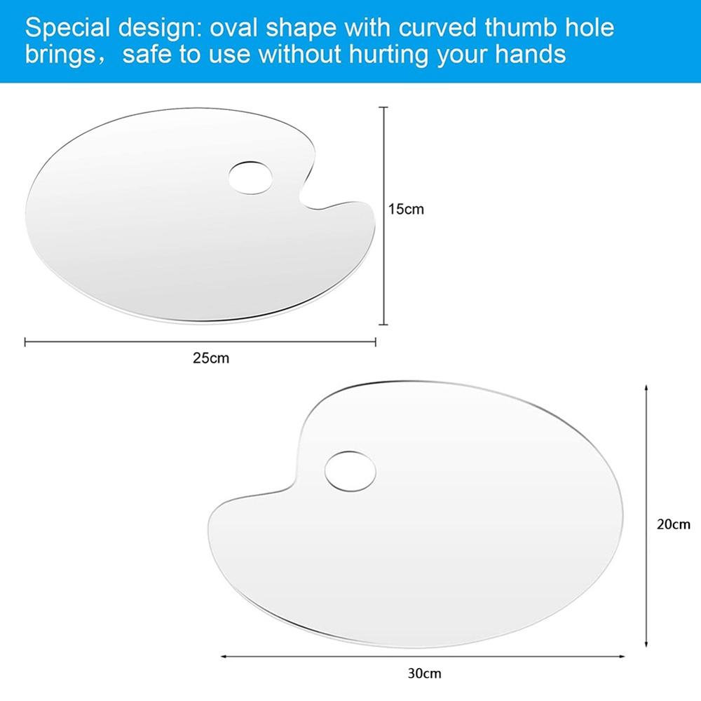 Painted Drawing Supplies Oil Painting Palettes Painting Palette Clear Paint Tray Pigment Pallet