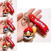 Charming 2024 Pikachu Pok Ball Keychain Adorable Silicone Key Accessory