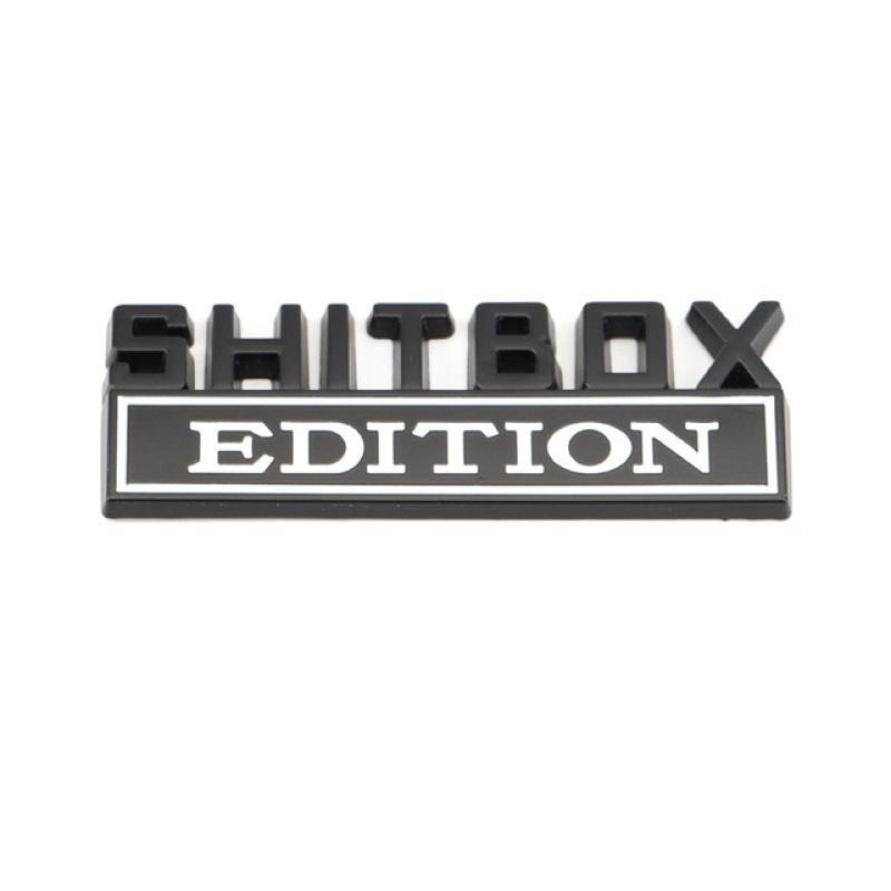 Наклейка на автомобиль металлическая SHITBOX Edition значок эмблема передняя решетка капота для Ford F150 F250 F350