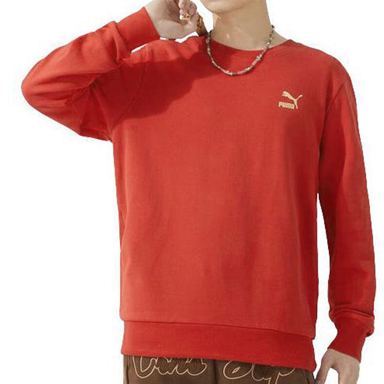Puma Толстовки Унисекс Красные С круглым вырезом Умеренная Обычный 625825-11
