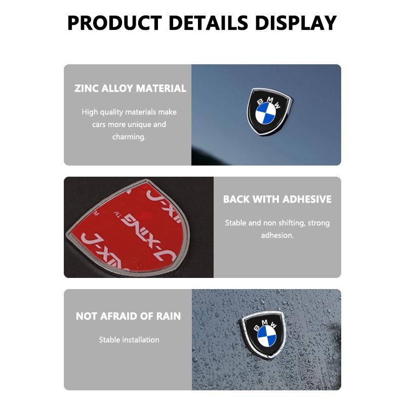 RTJF7 3D Metal Car Styling Sticker Emblem Badge Decals Automobiles For BMW M Sport M2 M3 M4 M5 M6 E46 E90 E60 F10 F20 E87 X3 X6