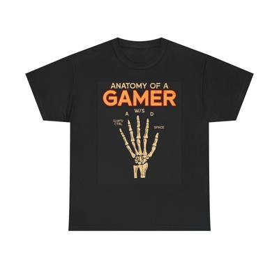 Men's and Women's T-shirts Anatomy Of A Gamer Graphic