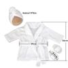 Newborn Bathrobe Baby Pajamas Photo Shoot Costume Set for Boys and Girls