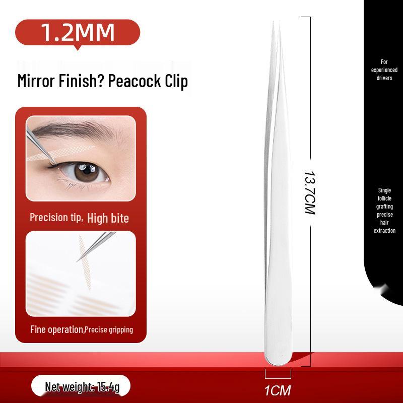 Золотой пинцет для ресниц «Перо» – Профессиональный инструмент для формирования пучков для мастеров по наращиванию ресниц