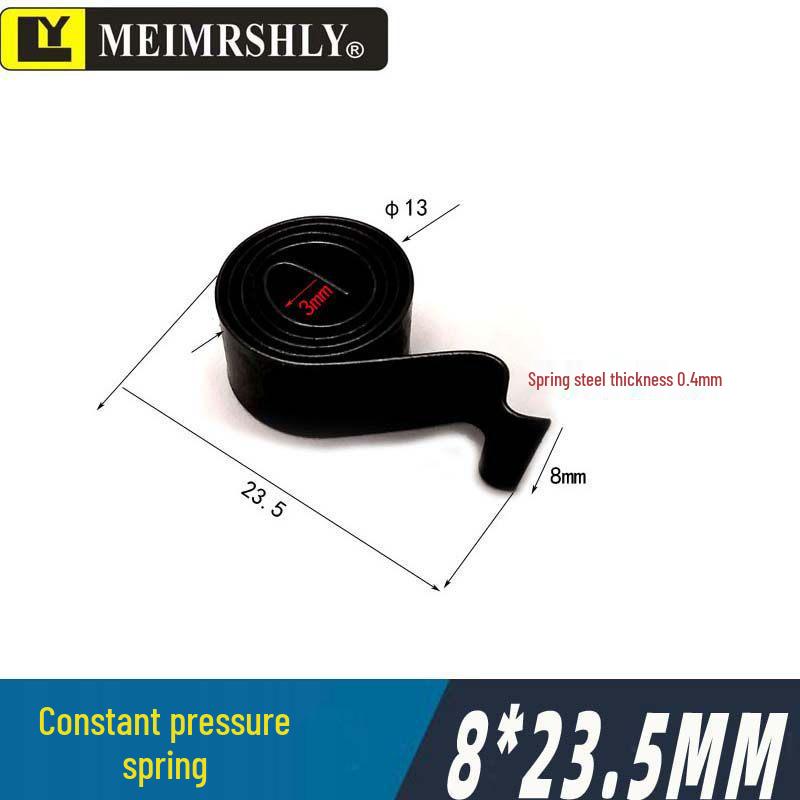 JR Motor Carbon Brush Holder Grip Bracket with Constant Force Spring, Aluminum Copper, 25*32*60 mm.