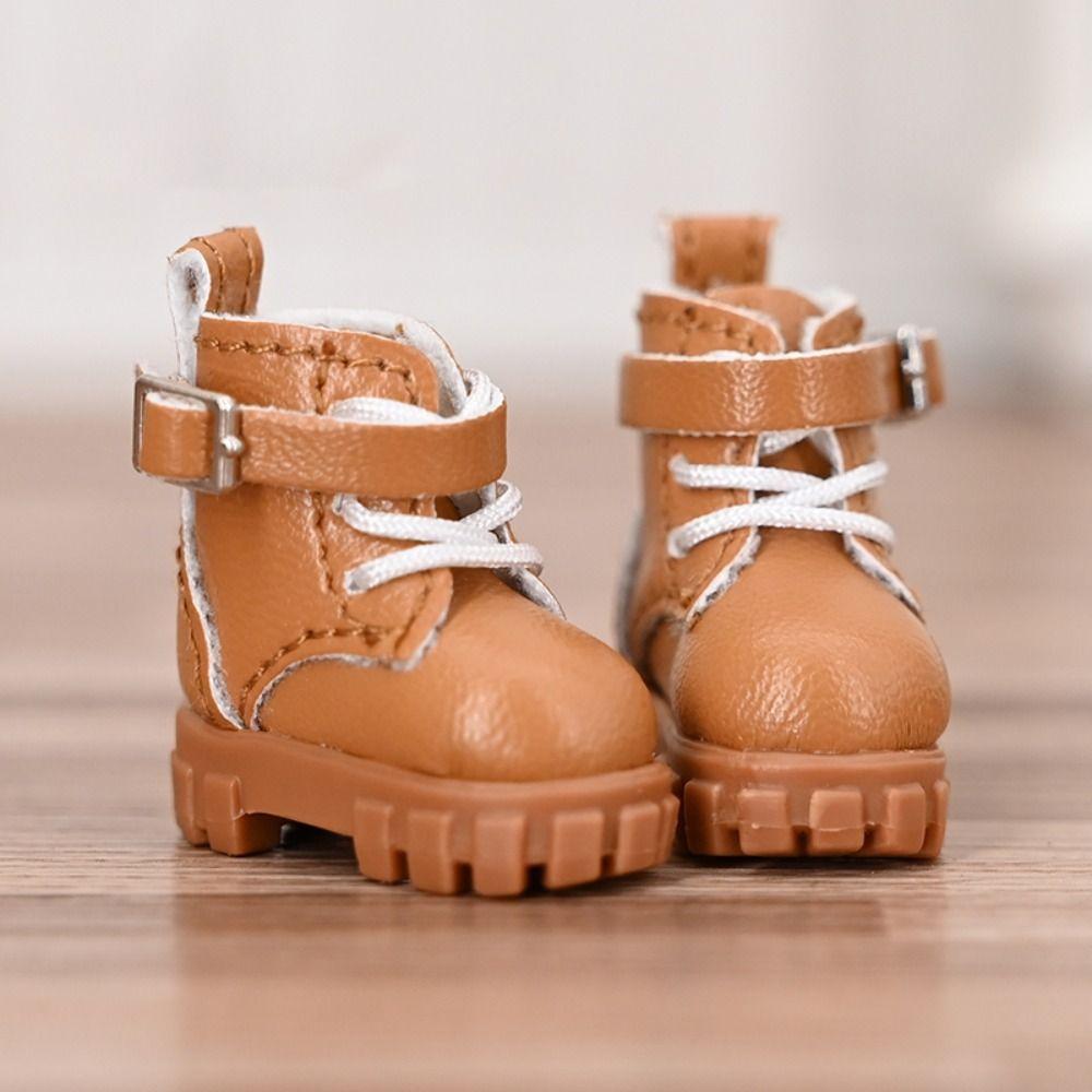 Cute Outfit Doll Leather Boots Pretend Play Obitsu 11 Doll Shoes Ob11 Shoes Holala Gcs