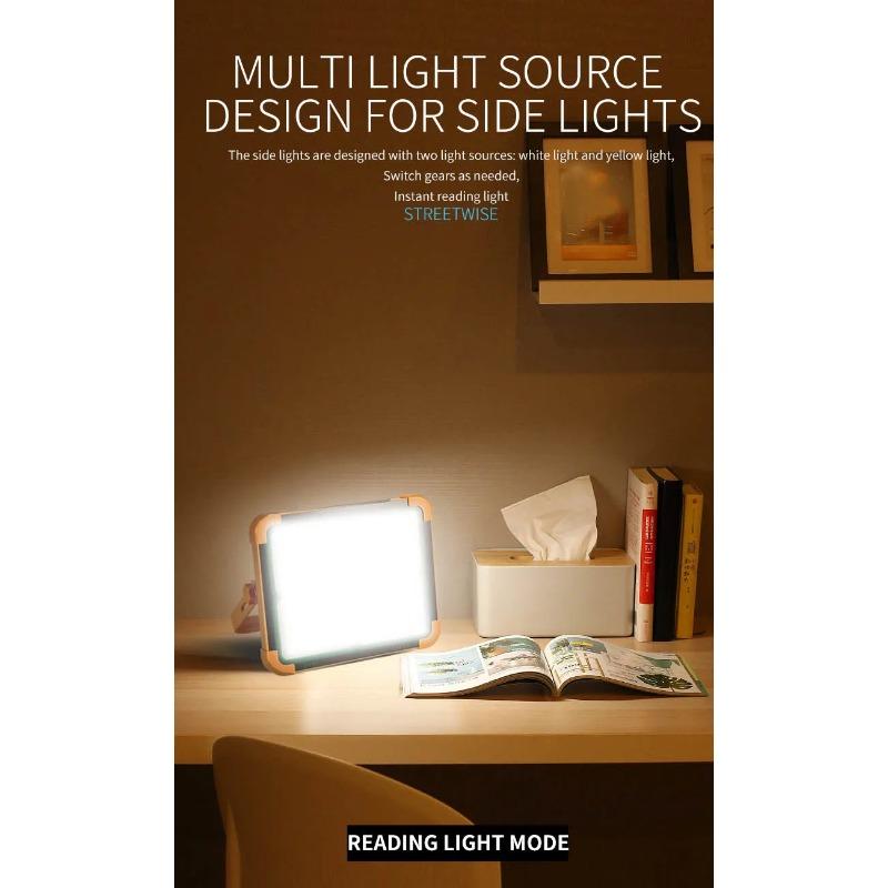 Новый солнечный кемпинговый фонарь USB перезаряжаемый уличный фонарь для палатки сверхяркий ручной фонарик 20000 мАч фонарь аварийная лампа