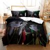 Spooky The Freak Circus Printed Bedding Kit 3PCS Duvet Cover & 2 Pillow Covers Breathable Soft Bed Linens Room Ornament