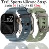 Trail Silicone Strap for Apple Watch Ultra 2 49mm Band Series 10 9 8 7 46mm 45mm Sport Breathable Bracelet iWatch 6 5 4 SE 44mm 42mm Bracelet