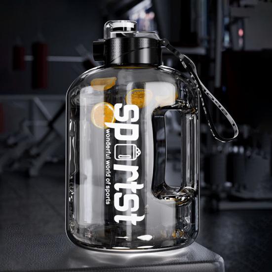 1.7/2.7 л Спортивная бутылка для воды с соломинкой Большой вместимости Герметичная Портативная Легкая Для улицы Велоспорт Тренажерный зал Фитнес Путешествия Чашка для питья