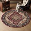 VIKAMA Ретро Круглый Ковер, Подушка для Дивана в Персидском Этническом Стиле для Гостиной, Ковер для Спальни, Кабинета, Домашнее Украшение
