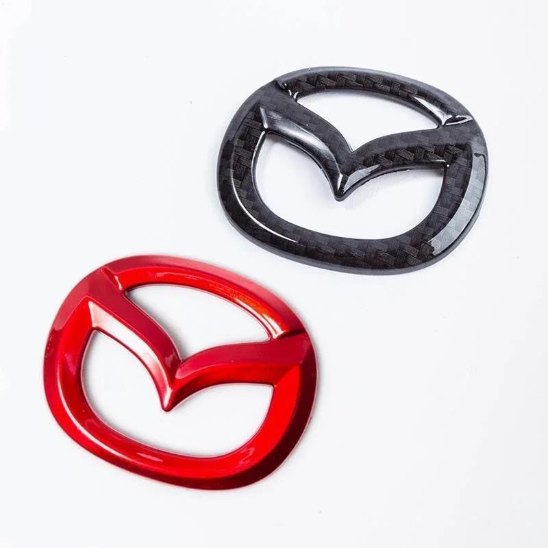 1 шт. Для Mazda 3 6 CX5 2 CX30 CX3 CX9 MX5 RX8 Axela Demio Atenza ABS Наклейка на центральную эмблему рулевого колеса автомобиля Автомобильный интерьер
