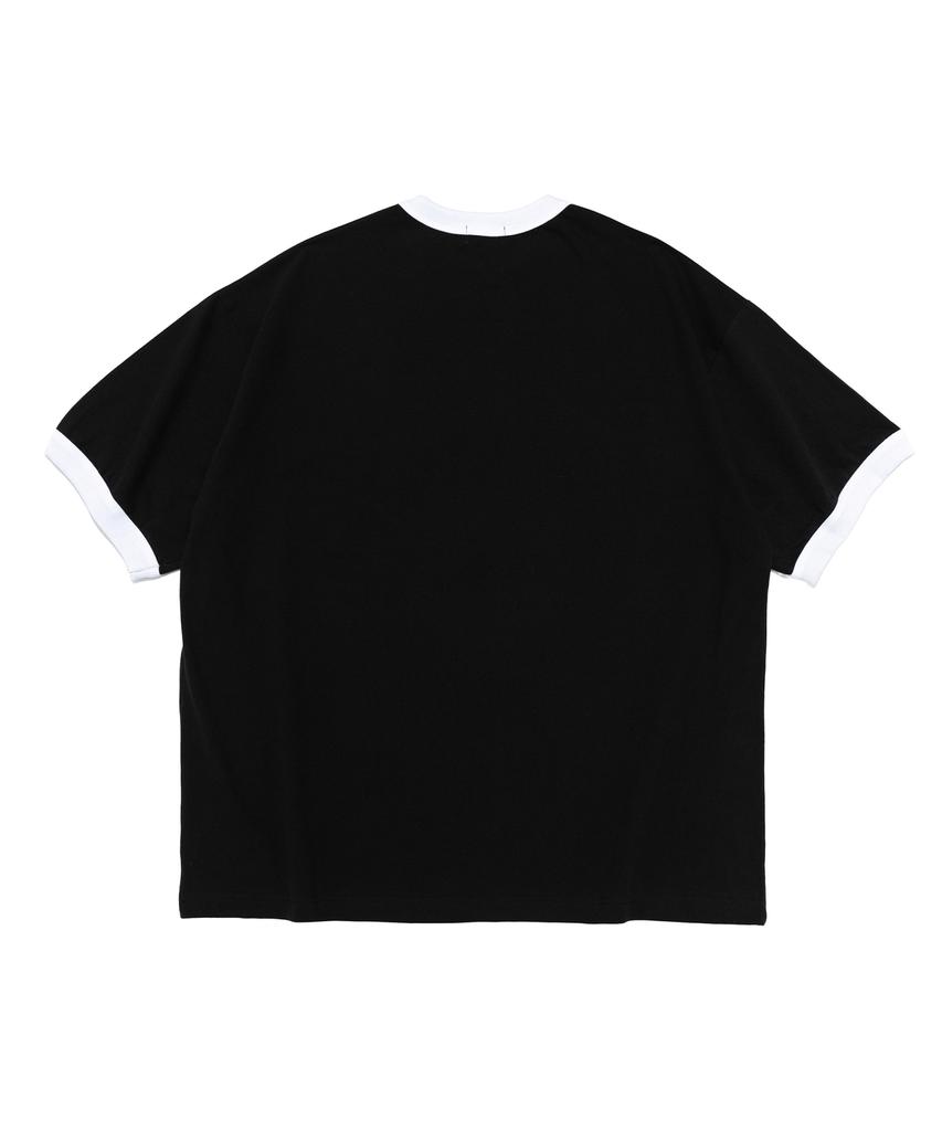 CARGOBROS Washed Heritage Garment Ringer T-Shirt (Black)