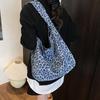 Fashion Polka Dot Leopard Print Pattern Women Large Capacity Canvas Tote Bag
