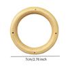 10 Wooden Rings Circles Wind Chime DIY Craft Unfinished Pendants Jewelry