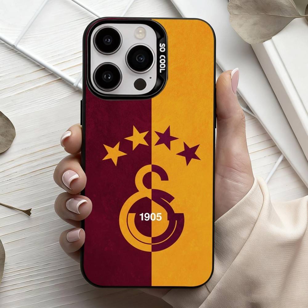 G-Galatasaray-y S-SK pattern-n 1905 Чехол для телефона для iPhone17,16,15,14,13,12,11 Plus,Pro Max Черный Конфетный Посеребренный Чехол