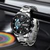 CURREN Stainless Steel Watches for Mens Creative Fashion Luminous Dial with Chronograph Clock Male Casual Wristwatches M8402