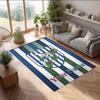 West Bromwich Albion FC Printed Crystal Velvet Rug Non‑Slip Crystal Velvet Carpet For Sofa Bedroom Indoor Home Decoration