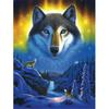 Полная квадратная круглая дрель Алмазная картина животное волк 5D Алмазная вышивка животное изображение горный хрусталь Декор для дома