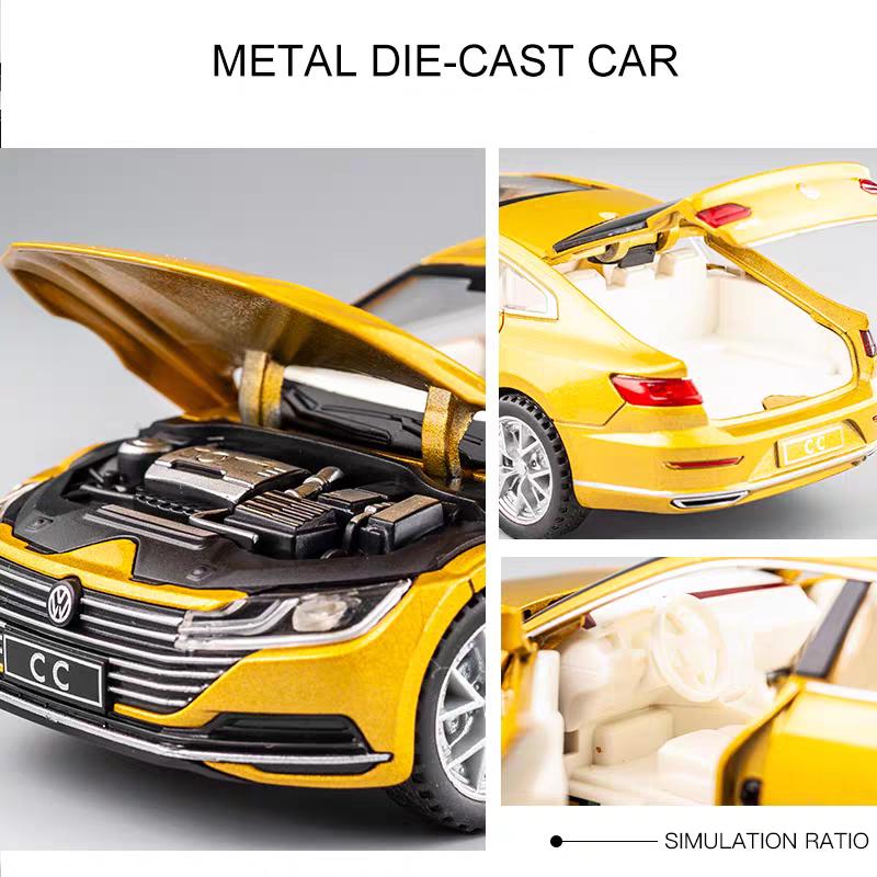 Volkswagen Arteon CC Sport Coupe Симуляция Литой и Игрушечный Транспорт Звуки и Свет Машинка с Откатом 1:32 Подарки из сплава для детей