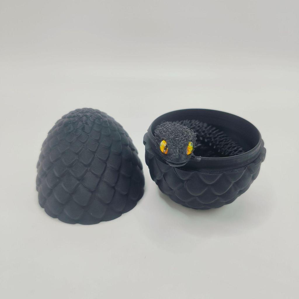 Светящаяся фигурка подвижной змеи-гадюки, напечатанная на 3D-принтере - Украшение на день рождения для детей
