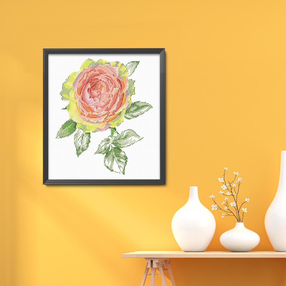 Набор для вышивки крестом «Роза» из эко-хлопка 11CT, 35x40 см