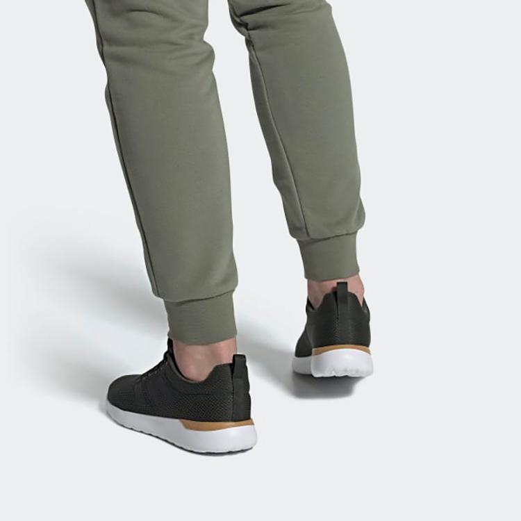 Adidas Neo Lite Racer Cln Удобная спортивная амортизация Низкие лайфстайл кроссовки Мужские кроссовки Черный Белый Золотой FW1335