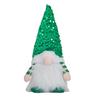 Light-Up Christmas Gnome Decoration Handmade Sequin Hat Faceless Dwarf Doll with Light Glowing Plush Elf Ornament Holiday Party Gift