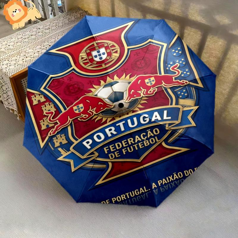 Portugal Football Glory Folding umbrella Suitable for all seasons Suitable for all seasons Three folds Umbrella outdoor