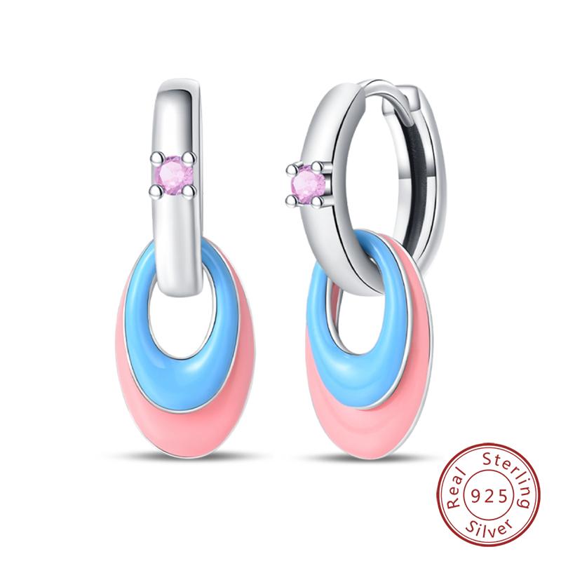 Fashion Luminous Firefly Earrings 925 Silver Purple Butterfly Wave Fishtail Pendant Earrings Fine Party Jewelry Gifts