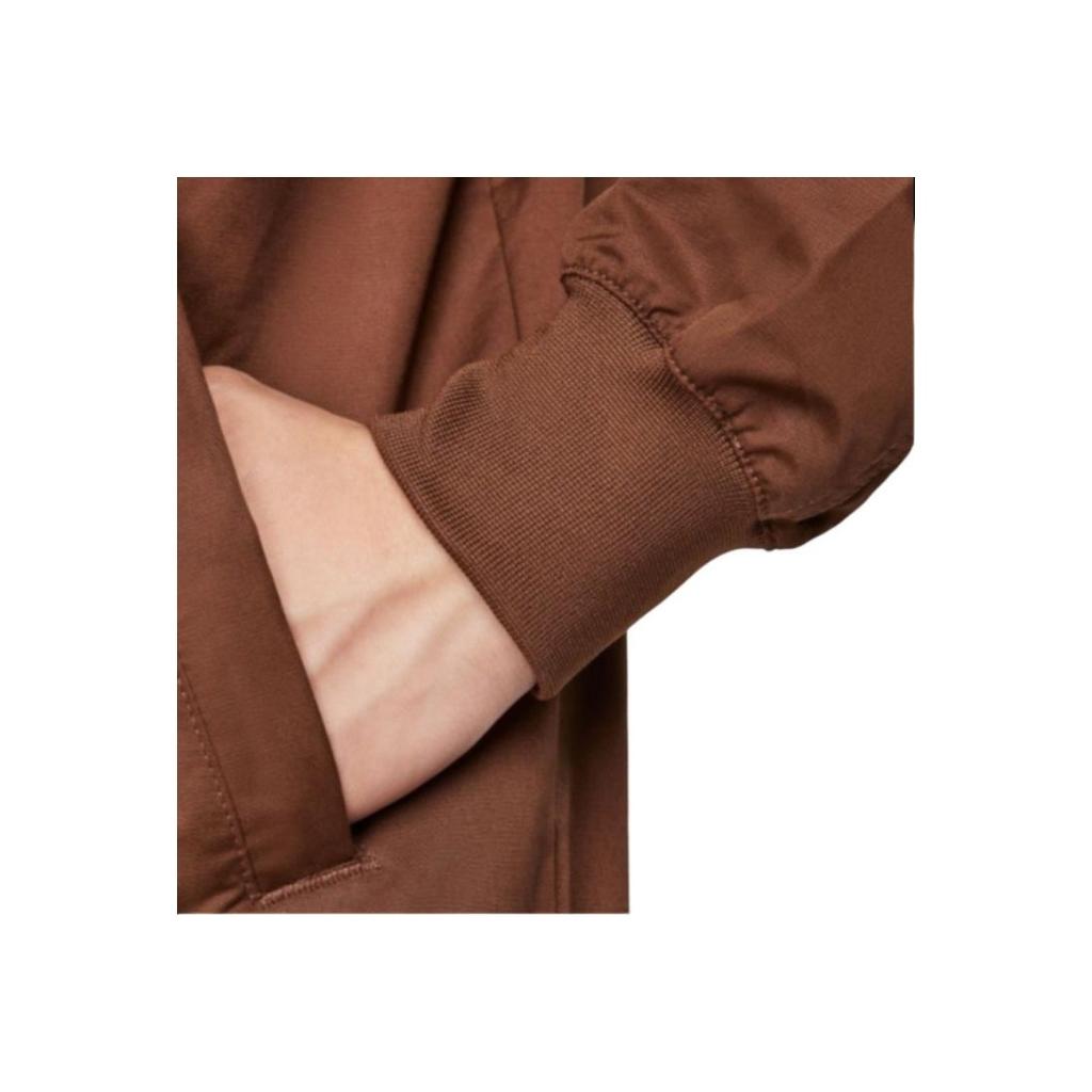 Nike Однотонная бейсбольная куртка с длинным рукавом на молнии с воротником-стойкой, мужская куртка коричневого цвета DM6822-259