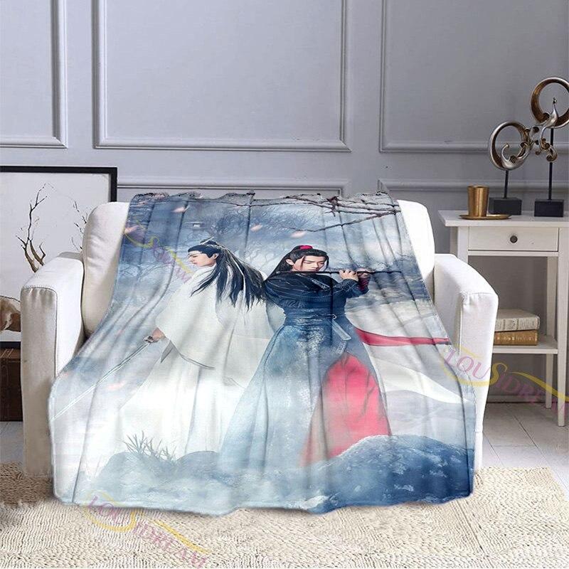 The Untamed Xiao Zhan Wang Yi Bo серия узорные фланелевые одеяла простыня для дивана покрывало Siesta покрывала для отдыха одеяло