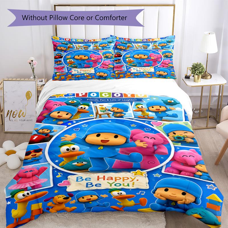 Pocoyo Bedding Set Design for Bedrooms Machine Washable Christmas Gift