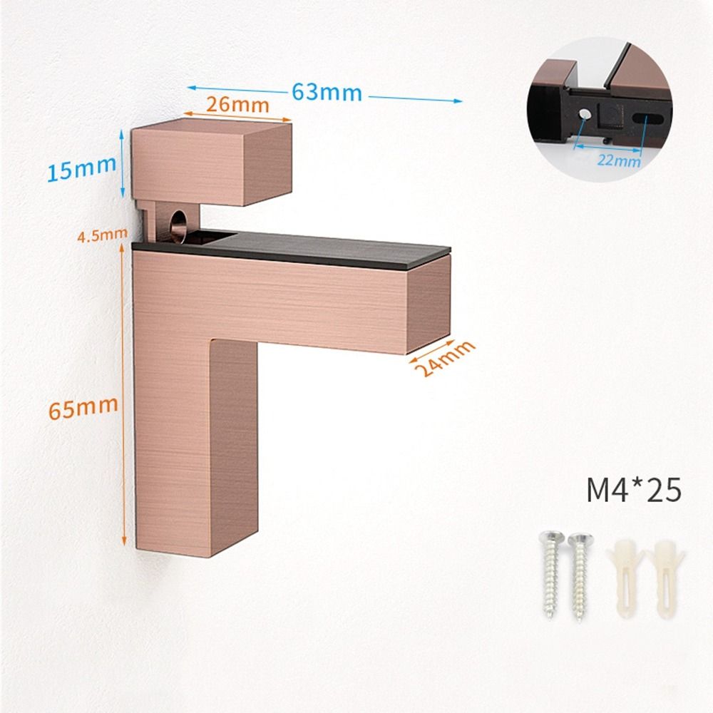 Furniture Accessories Cabinet Door clip Glass Shelf Holder Glass Door Clamp Frameless Brackets