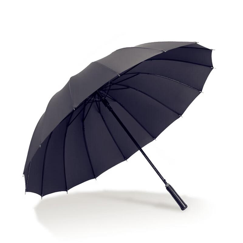 Extra Large 16-Rib Semi-Automatic Long Handle Umbrella