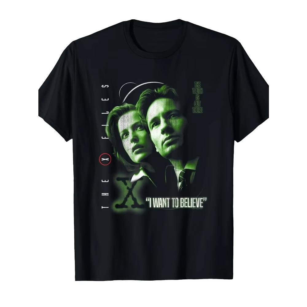 2026 Summer New Style I Believe in XFiles HighQuality Comfortable Unisexs Roundneck Printed TShirt