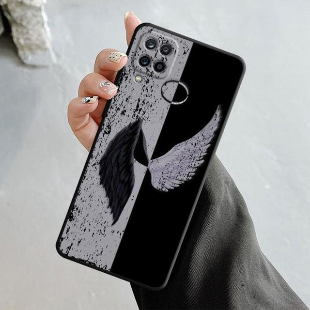 Чехол для телефона Samsung Galaxy A70 A70s A50 A30s A04s A20s A20e A02 A02s A03 A42 M52 M31 M04, чехол для девочек с крыльями ангела и демона