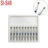10 шт./комплект, стоматологические алмазные боры, дрели, стоматологические боры Dia-burs для высокоскоростных наконечников, средние стоматологические инструментыSI-S48